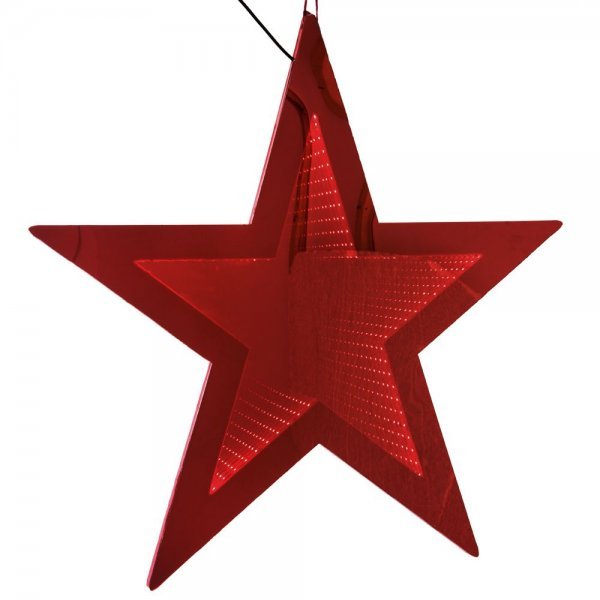 Χριστουγεννιάτικo Αστέρι Κόκκινο με 3D Φωτισμό LED (67cm)